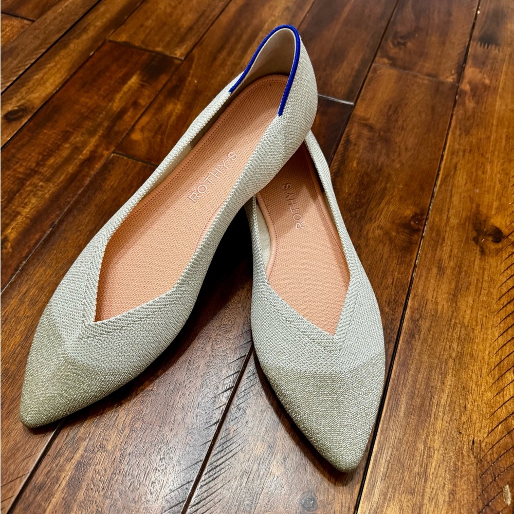 Rothy’s The Point Flats in Diamond Sparkle
